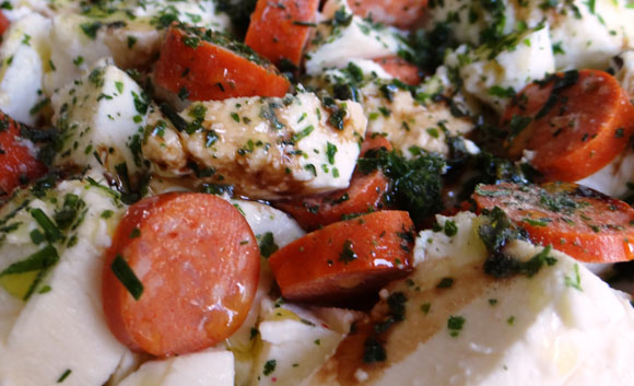 Low-Carb Mozzarella mit Debriziner Salat