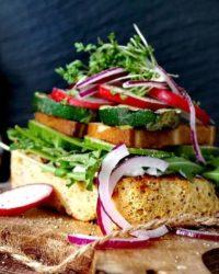 Rezept für Protein Sandwich vegetarisch in 5 Minuten