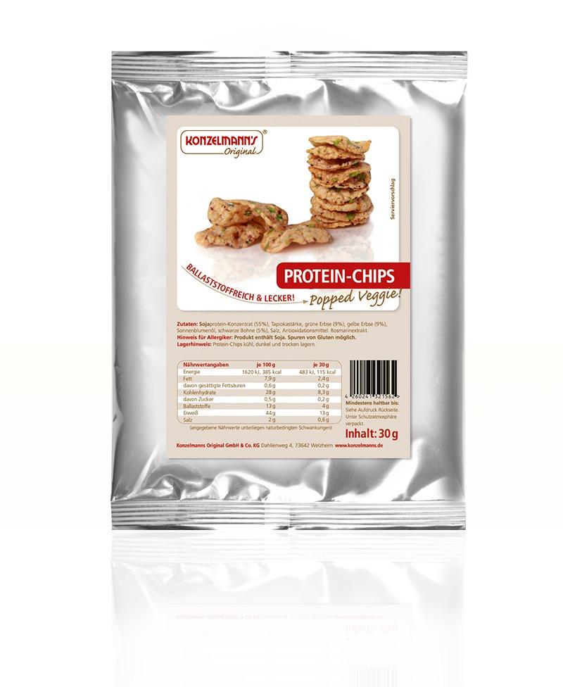 Gratis Snack im März: Sichere dir deine Konzelmanns Protein Chips Popped Veggie