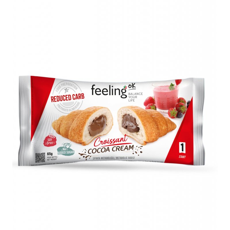 FeelingOK Protein Croissant mit Kakaofüllung Start 1 65g