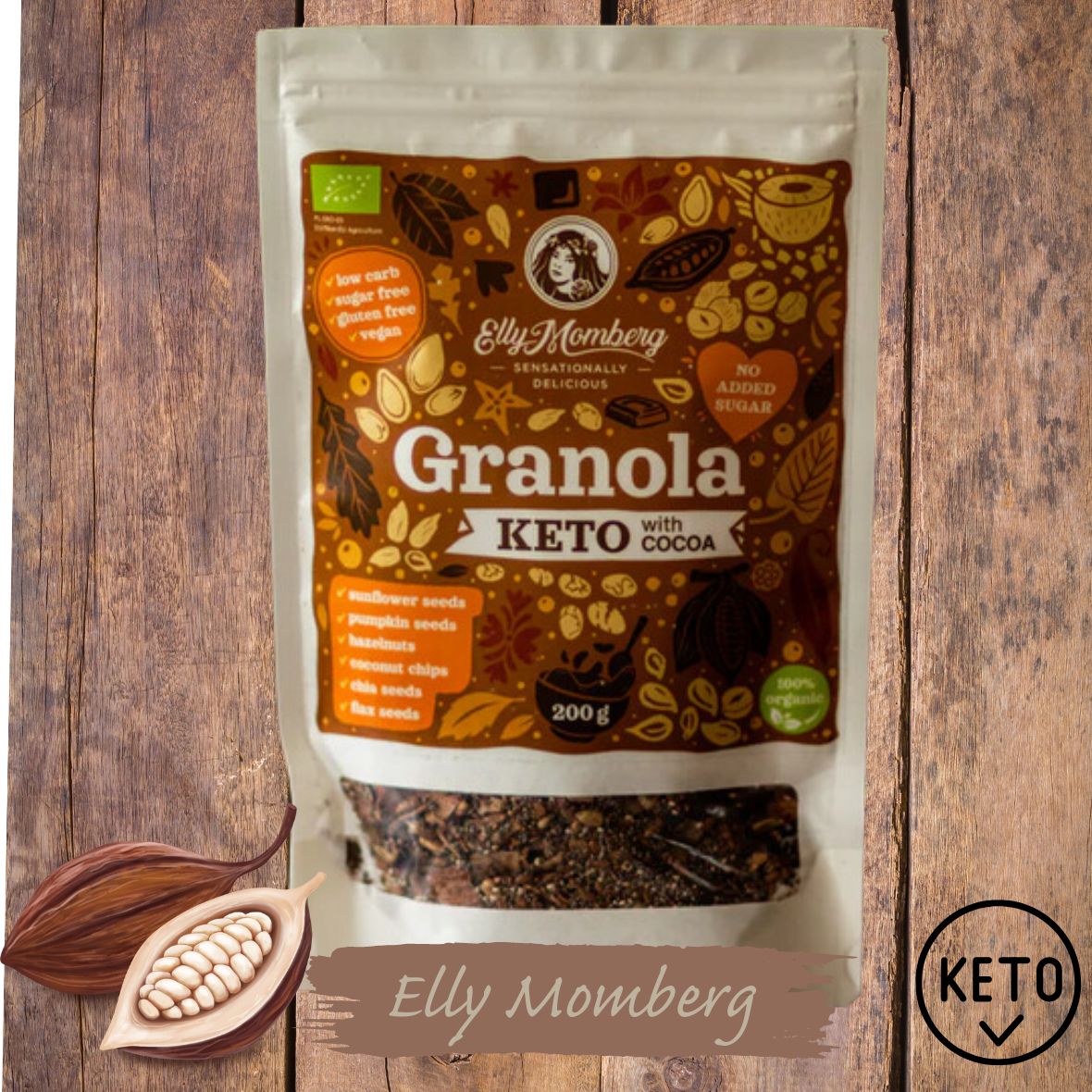 Elly Mombergs Keto-Cacao Crunch Granola