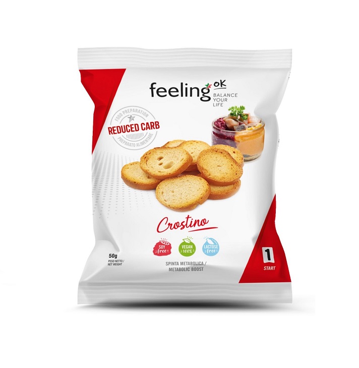 FeelingOK Protein Crostino geröstete Brotchips Start 1 50g
