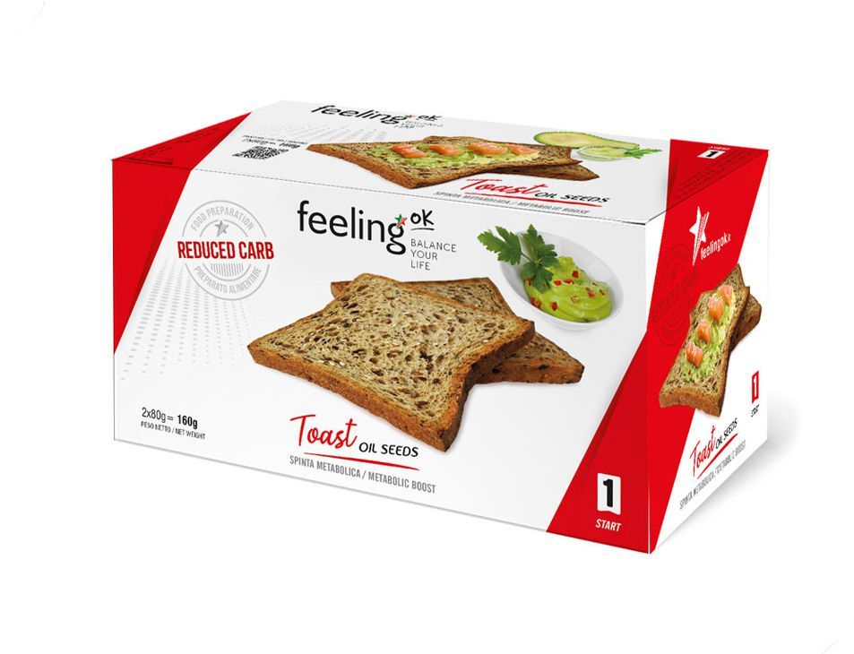 FeelingOK Protein Toast Ölsaaten Start 1 160g