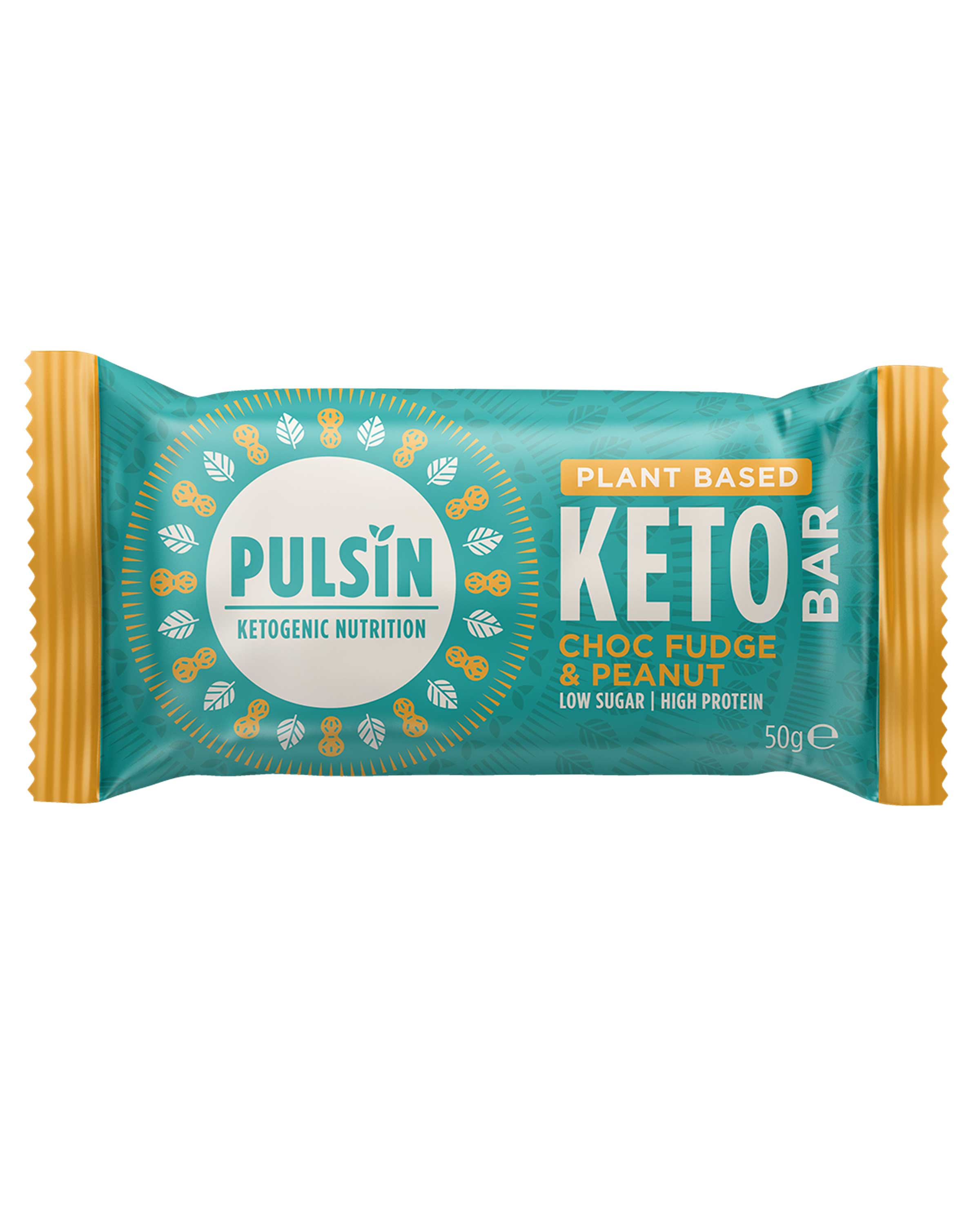 Pulsin Keto Riegel Choc Fudge & Peanut Riegel 50g