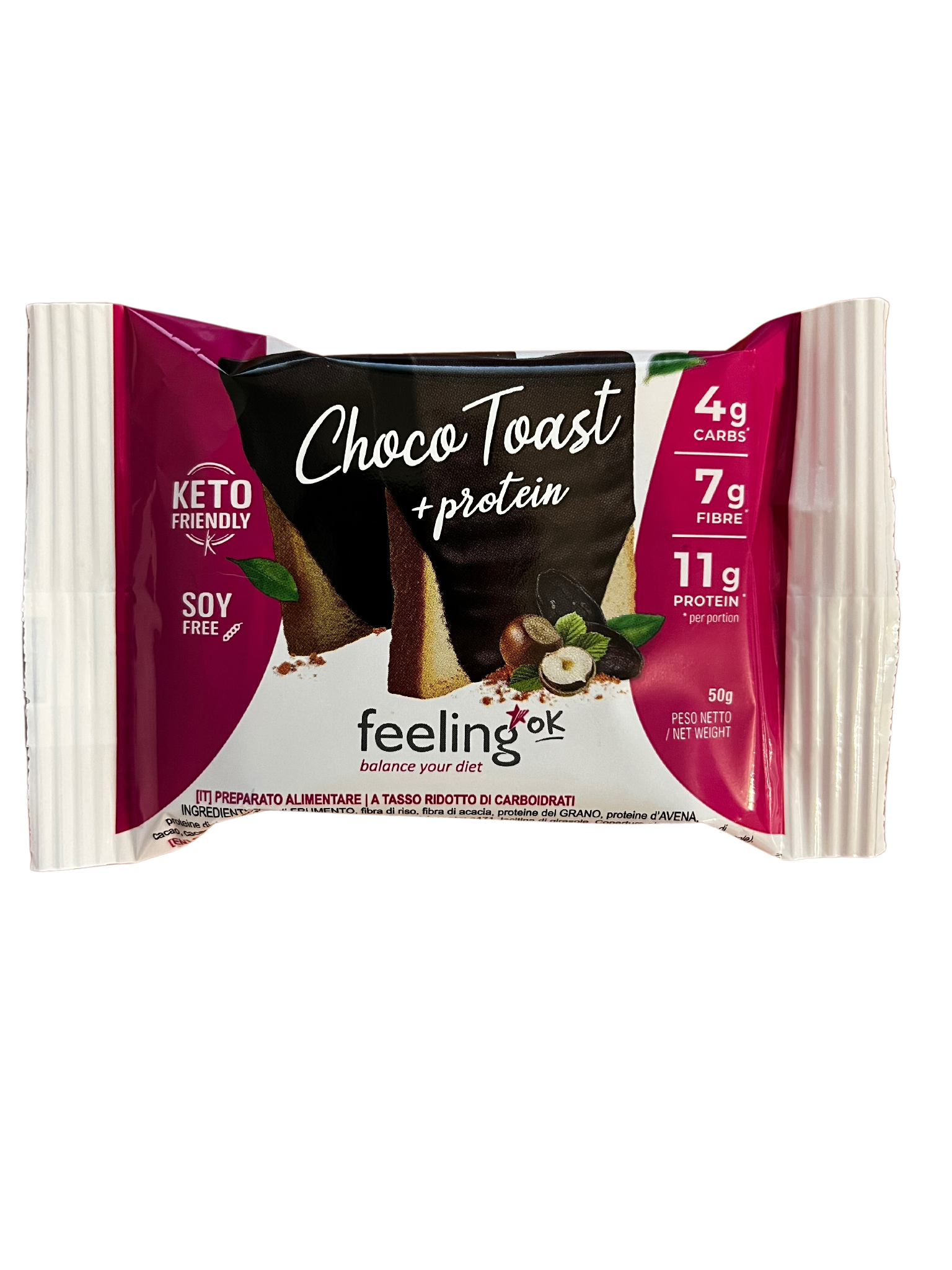 FeelingOK Protein Toast Choco Glasur Start 1 50g