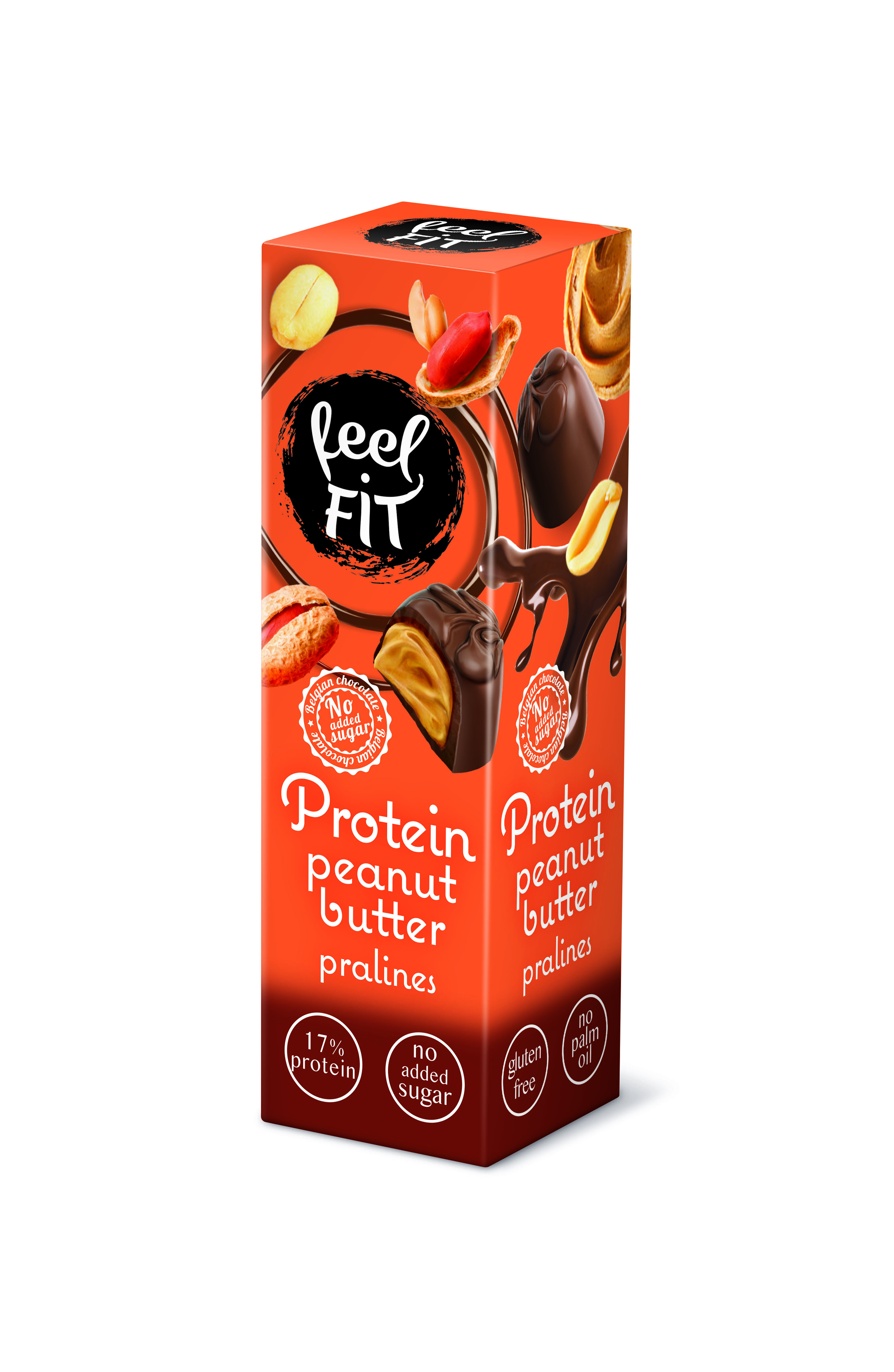 Protein Peanut Butter Pralines feel Fit small